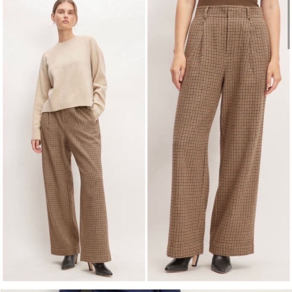 Everlane Brown Wide Leg Pants